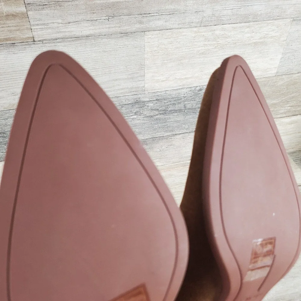 Dolce Vita Steffi Womens Western Boot Sz 8 Chestnut Suede Pointed Toe Block Heel